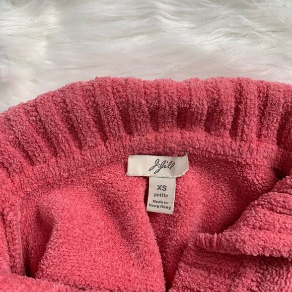 J Jill pink chenille cardigan sweater - Picture 6 of 8